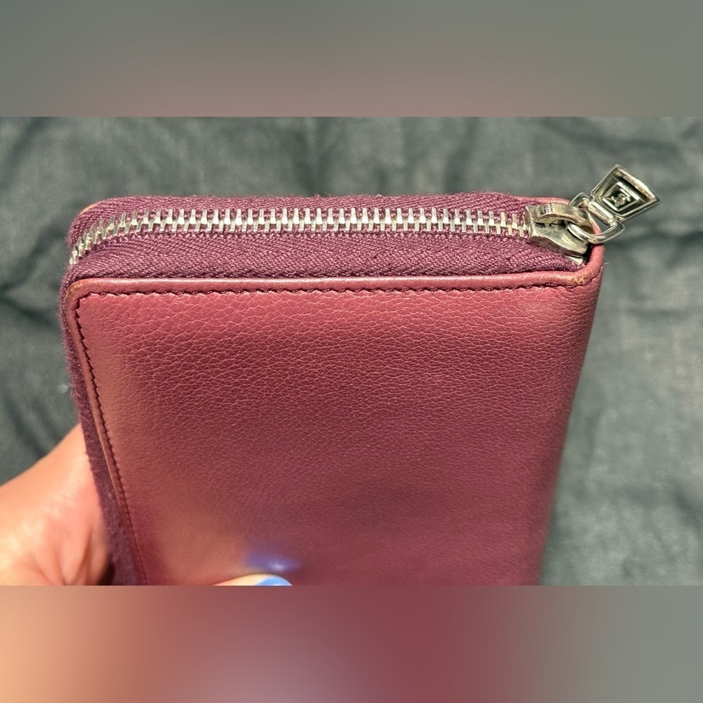 YSL pink Cassandra studded zip around wallet - Picture 7 of 16